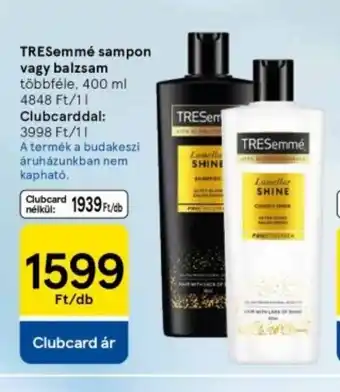 Tesco TRESemmé sampon vagy balzsam ajánlat