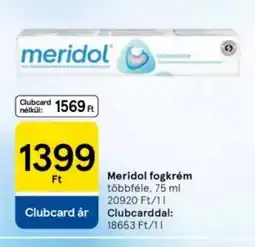 Tesco Meridol fogkrém ajánlat