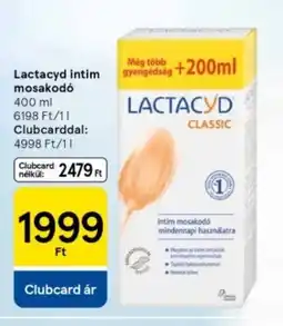 Tesco Lactacyd intim mosakodó ajánlat