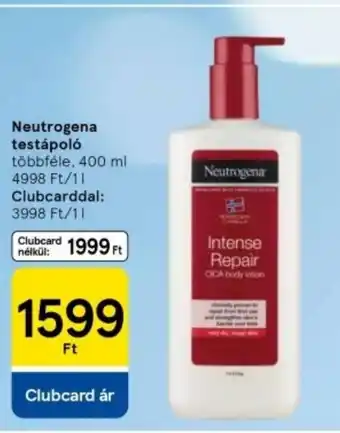 Tesco Neutrogena testápoló ajánlat