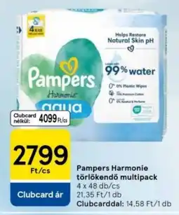 Tesco Pampers Harmonie törlőkendő multipack ajánlat