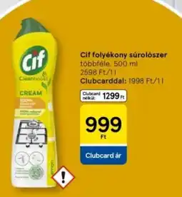 Tesco Cif folyékony súrolószer ajánlat