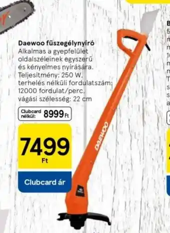 Tesco Daewoo fűszegélynyíró ajánlat