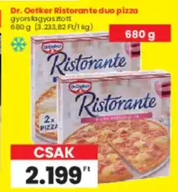 Spar Dr. Oetker Ristorante duo pizza ajánlat