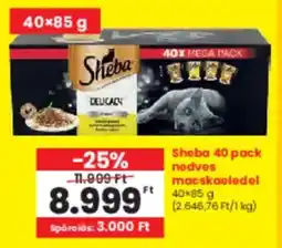 Spar Sheba 40 pack nedves macskaeledel ajánlat