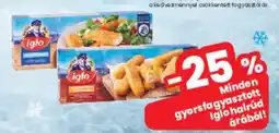 Spar Minden gyorsfagyasztott Iglo halrúd árából! ajánlat