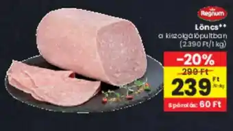 Spar Regnum löncs ajánlat