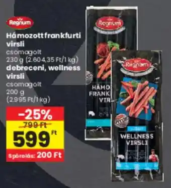 Spar Regnum Hámozott frankfurti virsli stb. ajánlat