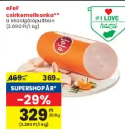 Spar Efef csirkemells onka ajánlat