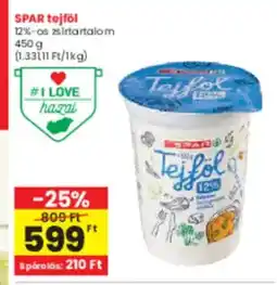 Spar Spar tejföl ajánlat