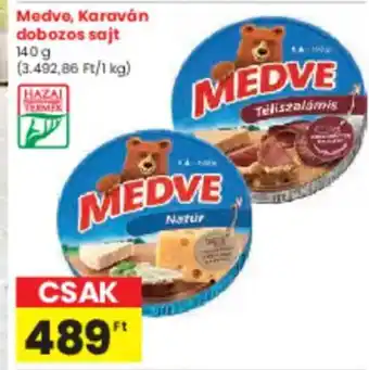 Spar Medve, Karaván dobozos sajt ajánlat