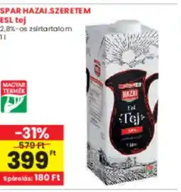 Spar Spar hazai szeretem esl tej ajánlat