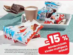 Spar Minden hűtött Kinder multipack árából! ajánlat