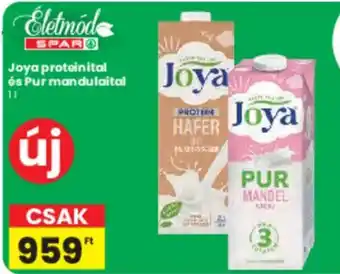 Spar Joya proteinital és Pur mandulaital ajánlat