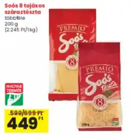 Spar Soós 8 tojásos száraztészta ajánlat