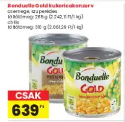 Spar Bonduelle Gold kukoricakonzerv ajánlat