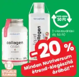 Spar Minden Nutriversum étrend-kiegészítő árából! ajánlat