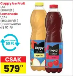 Spar Cappy ice fruit, lemonade ajánlat