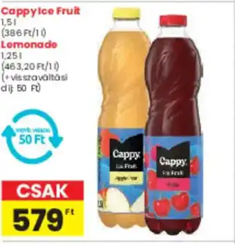 Spar Cappy ice fruit, lemonade ajánlat