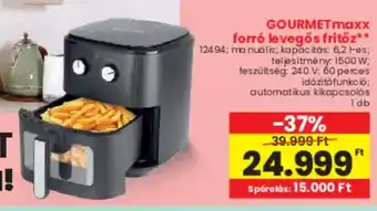 Spar GOURMETmaxx forró levegős fritőz ajánlat