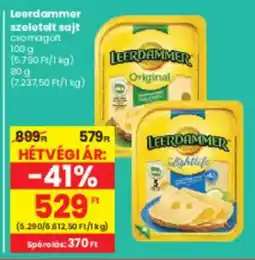 Spar Leerdammer szeletelt sajt ajánlat