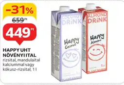 Auchan Happy uht növényi ital ajánlat