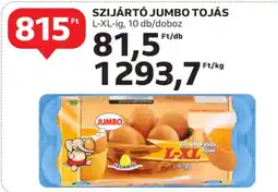 Auchan Szijártó jumbo tojás ajánlat