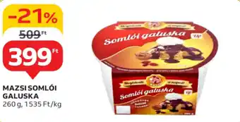 Auchan Mazsi somlói galuska ajánlat