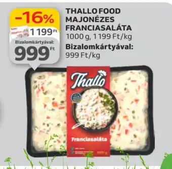 Auchan Thallo food majonézes franciasaláta ajánlat