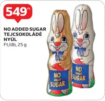 Auchan No added sugar tejcsokoládé nyúl ajánlat