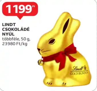 Auchan Lindt csokoládé nyúl ajánlat