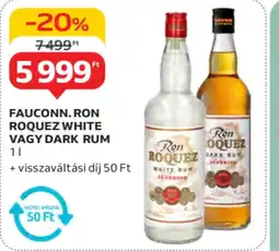 Auchan Fauconn. ron roquez white vagy dark rum ajánlat