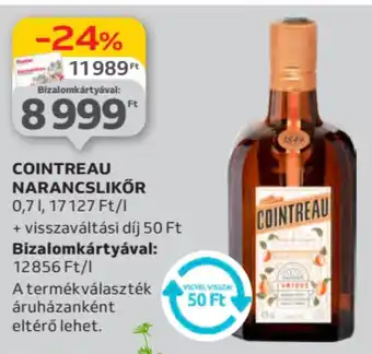 Auchan Cointreau narancslikör ajánlat