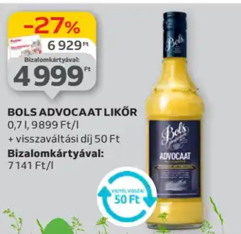 Auchan Bols advocaat likőr ajánlat