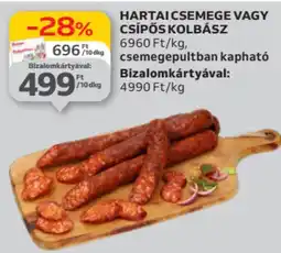 Auchan Hartai csemege vagy csípős kolbász ajánlat