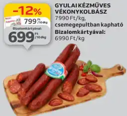 Auchan Gyulai kézműves vékonykolbász ajánlat