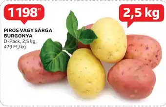 Auchan Piros vagy sárga burgonya ajánlat