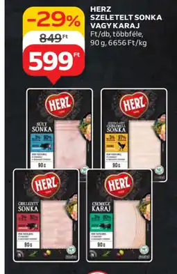 Auchan Herz szeletelt sonka vagy karaj ajánlat