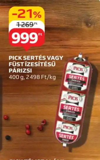 Auchan Pick sertés vagy füstízesítésű párizsi ajánlat