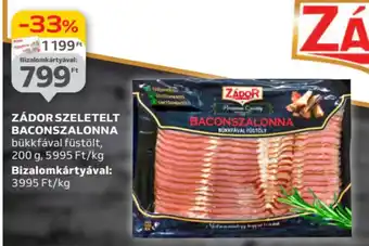 Auchan Zádor szeletelt baconszalonna ajánlat