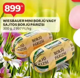 Auchan Wiesbauer mini borjú vagy sajtos borjú párizsi ajánlat