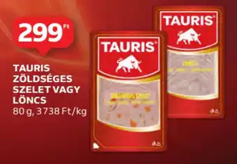 Auchan Tauris zöldséges szelet vagy löncs ajánlat