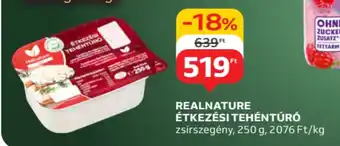 Auchan Realnature étkezési tehéntúró ajánlat