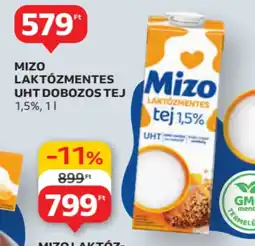 Auchan Mizo laktózmentes uht dobozos tej ajánlat