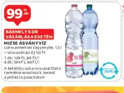 Auchan Mízse ásványvíz ajánlat