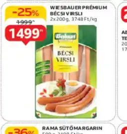 Auchan Wiesbauer Premium Bécsi Virsli ajánlat