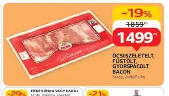 Auchan csizseletelt, füstölt, gyorspacolt bacon ajánlat