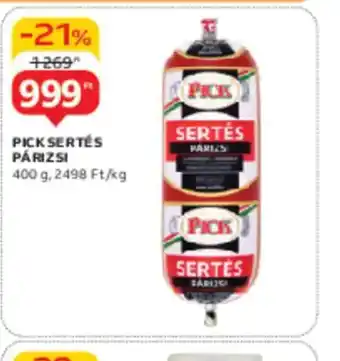 Auchan PICK Sertés Párizsi ajánlat