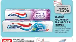 Auchan Számos Aquafresh szájpolási termék ajánlat