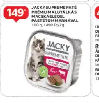 Auchan Jacky Supreme Paté Prémium Macskaeledel ajánlat